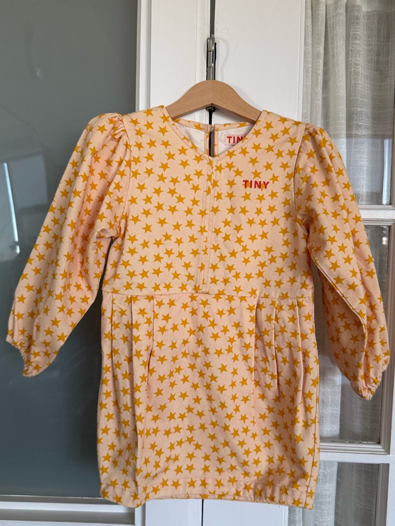 Tiny Cottons Star-Print Puff Sleeve Mini Dress — image 2 of 5
